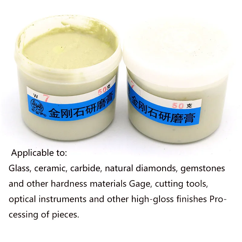 50g/bottle Diamond Polishing Lapping Paste For Jade Emerald Agate Crystal Ceramic Alloy Gypsum Metal Grinding Abrasive Tools