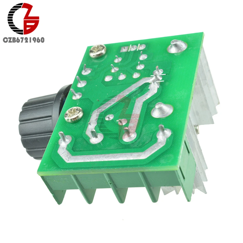 2000W Voltage Regulator SCR Speed Controller Adjustable Motor Speed Regulator Governor AC 220V Temperature Dimmer Switch Control