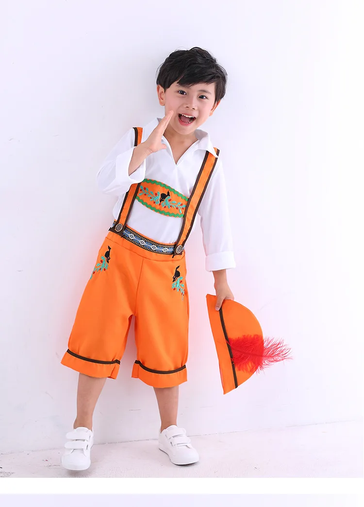 Germany Beer Festival Waiter Cosplay Costumes Boys Girls Oktoberfest Costumes Kids Children Bavarian Costume