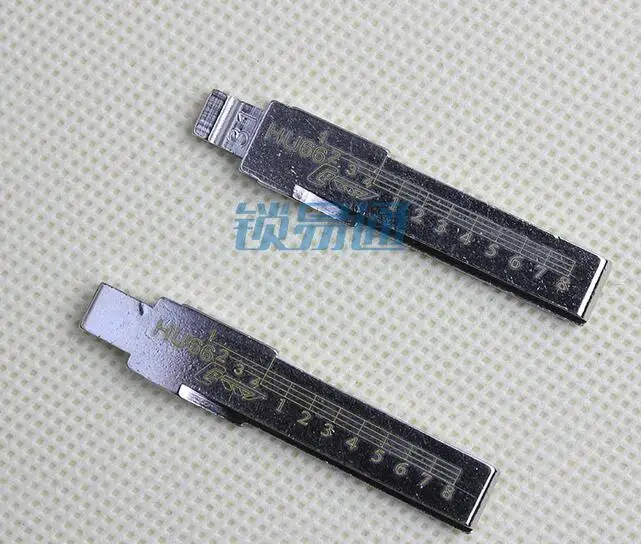 

HU66 Engraved Line Blade For Audi VW Skoda Bently Porsche Scale Shearing Teeth Blank 2 IN 1 Lishi (No 31)