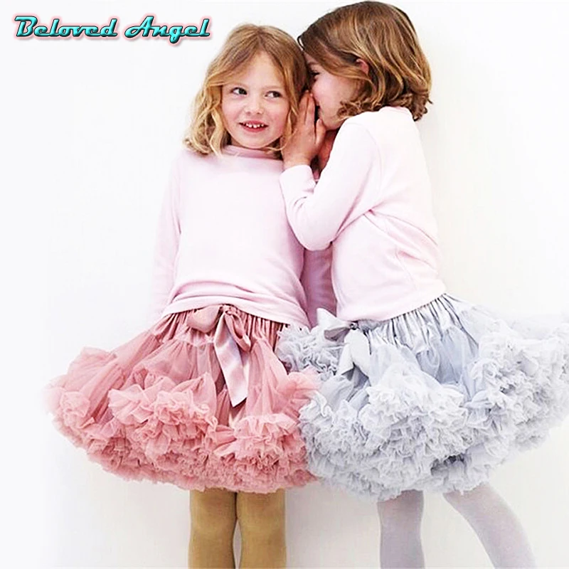 2019 Baby Princess Tutu Skirt Girls Kids Party Ballet Dance Wear Pettiskirt Clothes 22 Colors Party Wedding Christmas Ball Gown