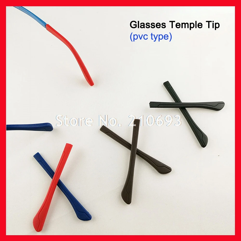 1pair DT005 Retail PVC Anti Slip Eyeglasses Glasses Temple Tips Accessories Optical Frame Temples