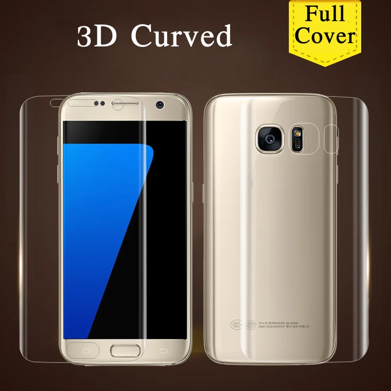 2Pcs Soft TPU Film Front Back Screen Protector For Samsung Galaxy S6 S7 Edge S8 S9 S10 S20 Note 8 7 FE 9 10 Plus 20 Ultra