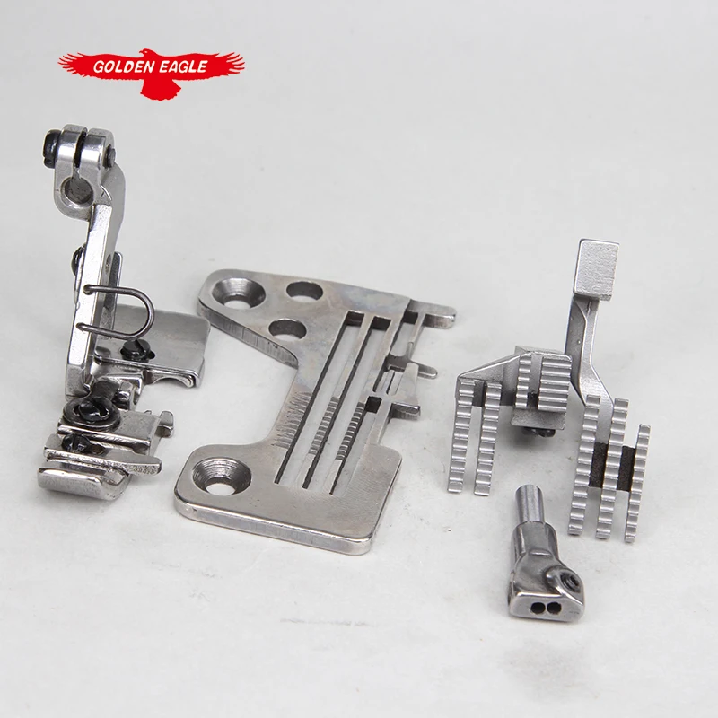 For JUKI2514 Four-Wire Three-Row Needle Plate Tooth Pressure Foot Sewing Machine Accessories