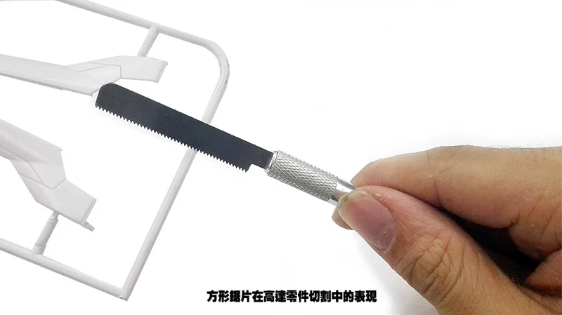 Model Alat Steel Model Melihat Mini Gergaji Pisau Tipis dengan 2 Pisau