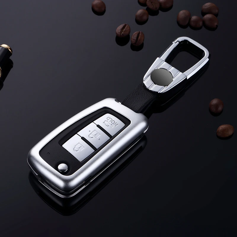 folding car remote key case for Nissan X-Trail Juke Qashqai Micra Pulsar   Waterproof case for car key Silicone case for car key