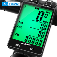 INBIKE 2.8 Inch Large Screen Bicycle Computer Wireless Bike Computer Rainproof Speedometer Odometer Cycling Measurable Stopwatch