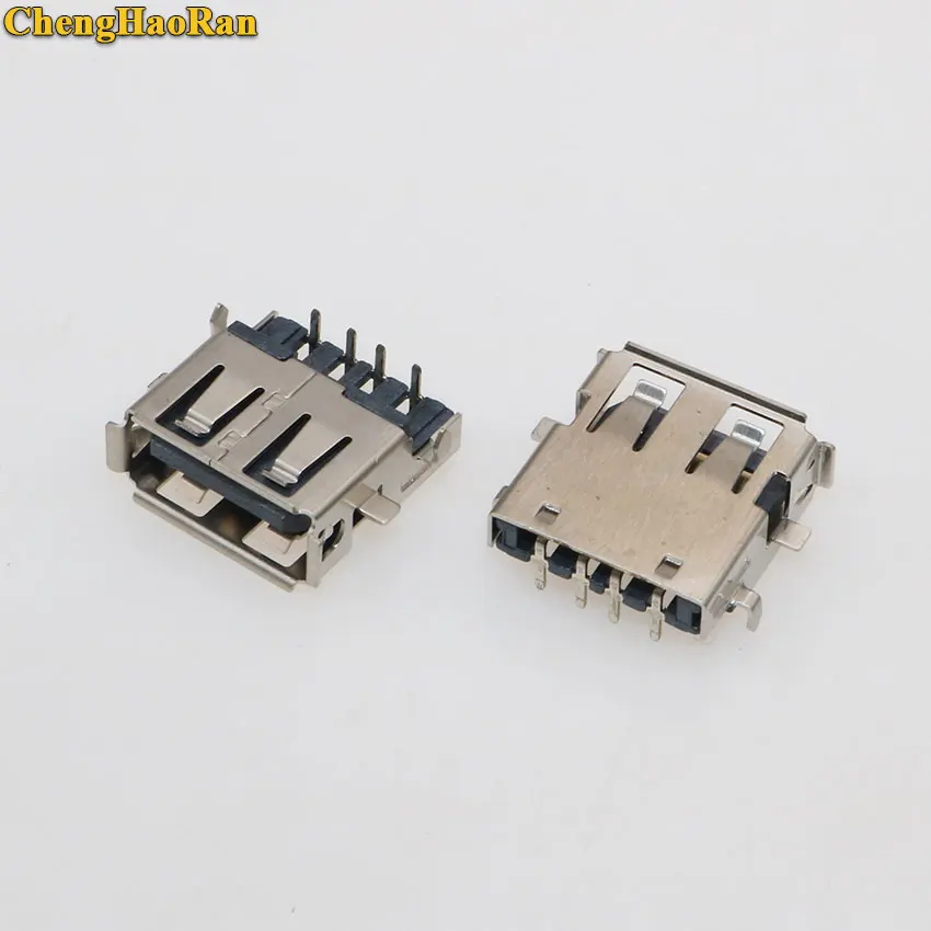 ChengHaoRan 1pcs 90-degree 4 Feet 2.0 USB female Jack Notebook Connector for Laptop for ASUS for Lenovo for Samsung etc