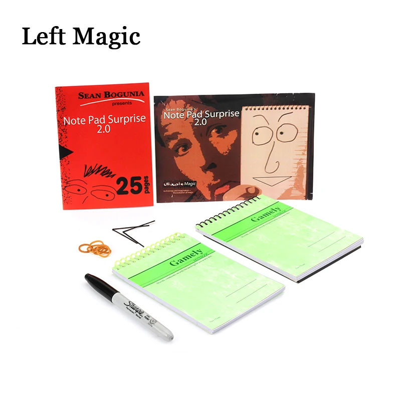 Note Pad Surprise 2.0 ( DVD+Gimmick ) Magic Tricks Stage Close Up Magic Props Fun Magic Gimmick Illusions Mentalism Accessories