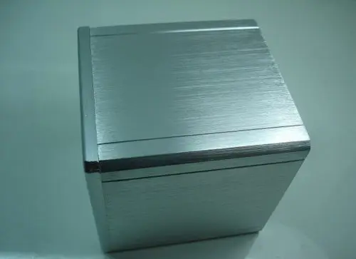 1pcs 110*110*116mm Full aluminum transformer protect cover enclosure Silver AQ