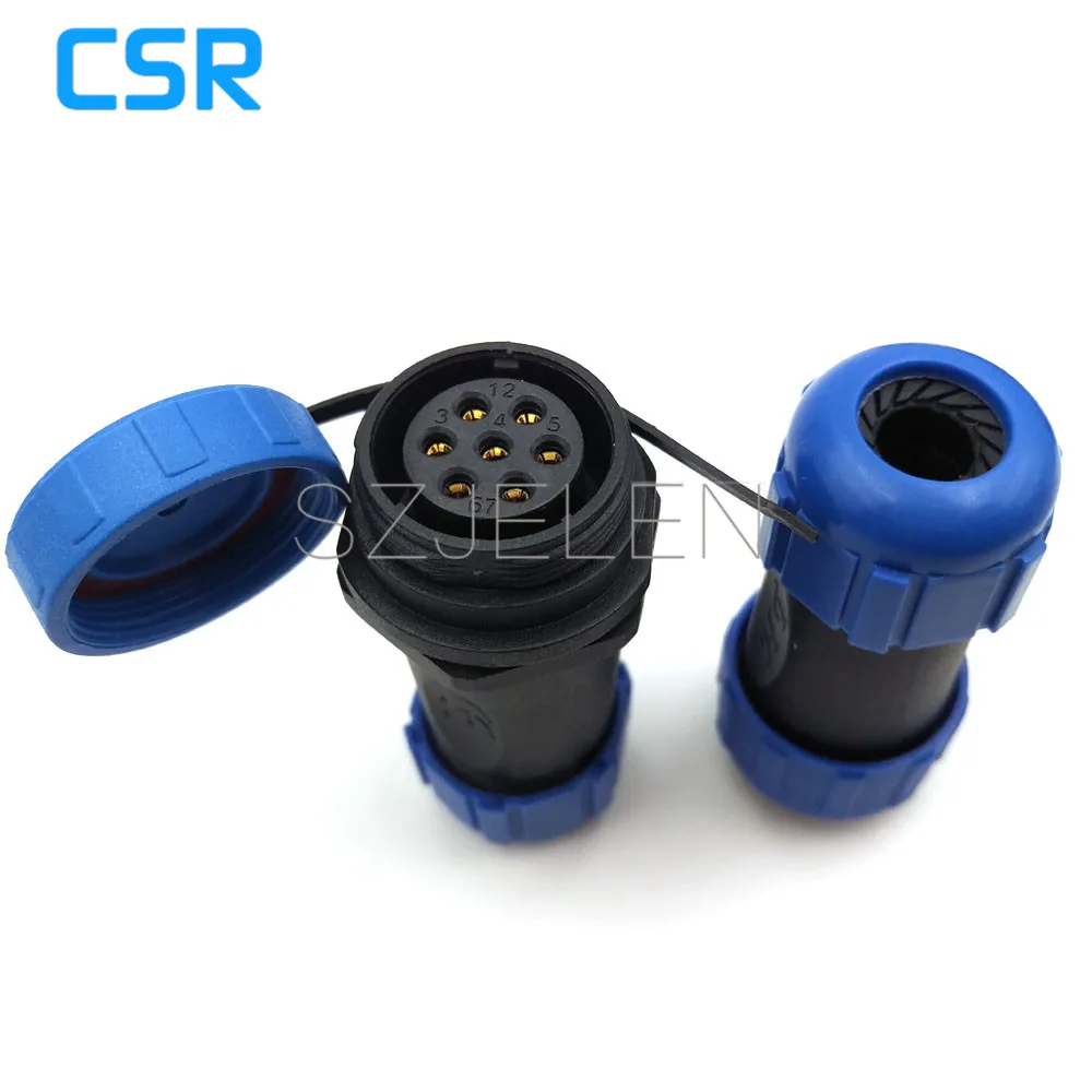 SP2110/P7-S7,  7 Pin Waterproof Connector , Wire Connectors, Automotive Connectors, Industrial Equipment Power Connectors 7 Pin