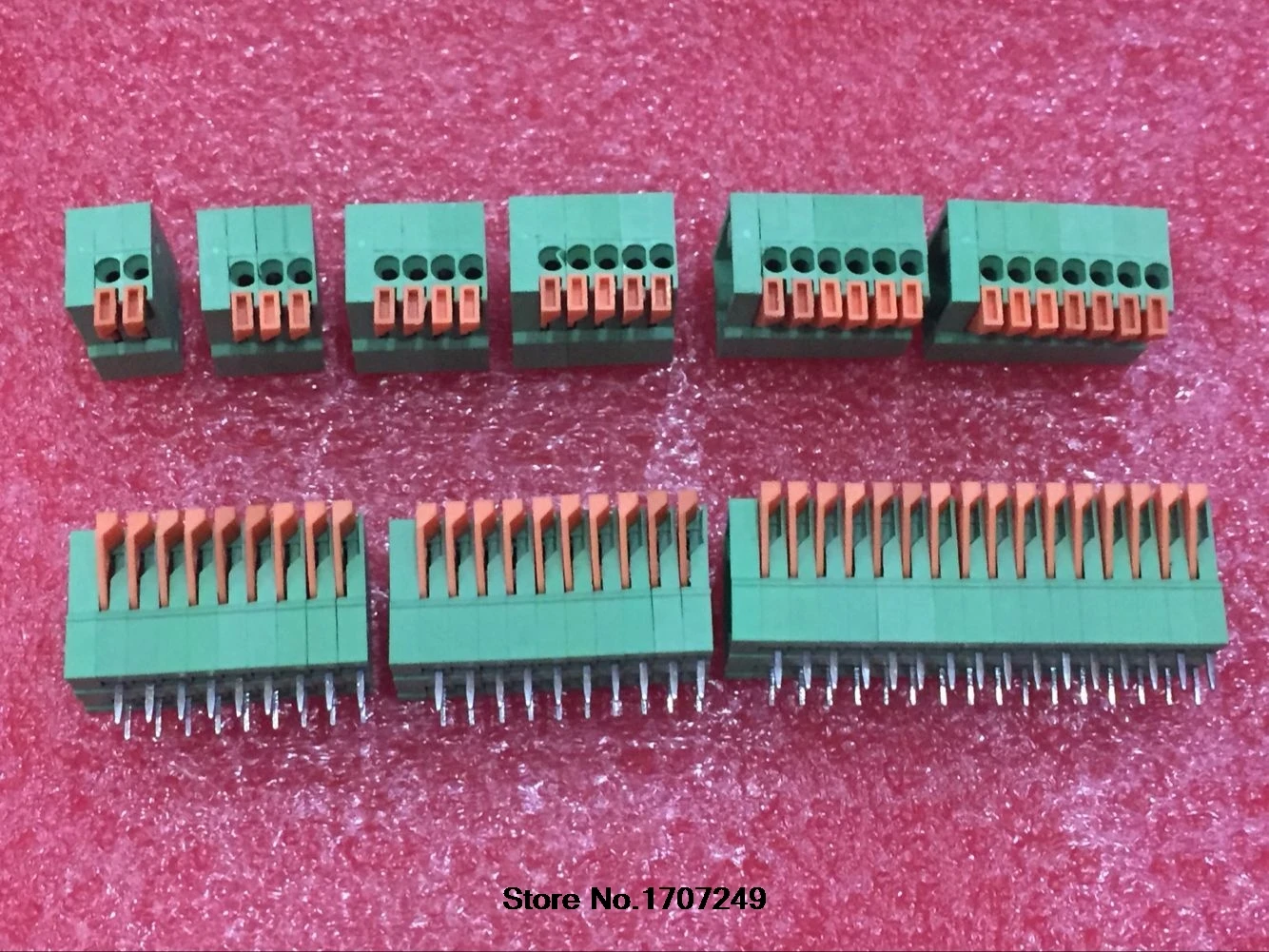 50Pcs KF141V-2.54 KF141V 2P/3P/4P/5P/6P/7P-20P Kan Worden Gesplitst Terminals 2.54Mm Toonhoogte Rechte Pcb Lente Teminal Block Connector