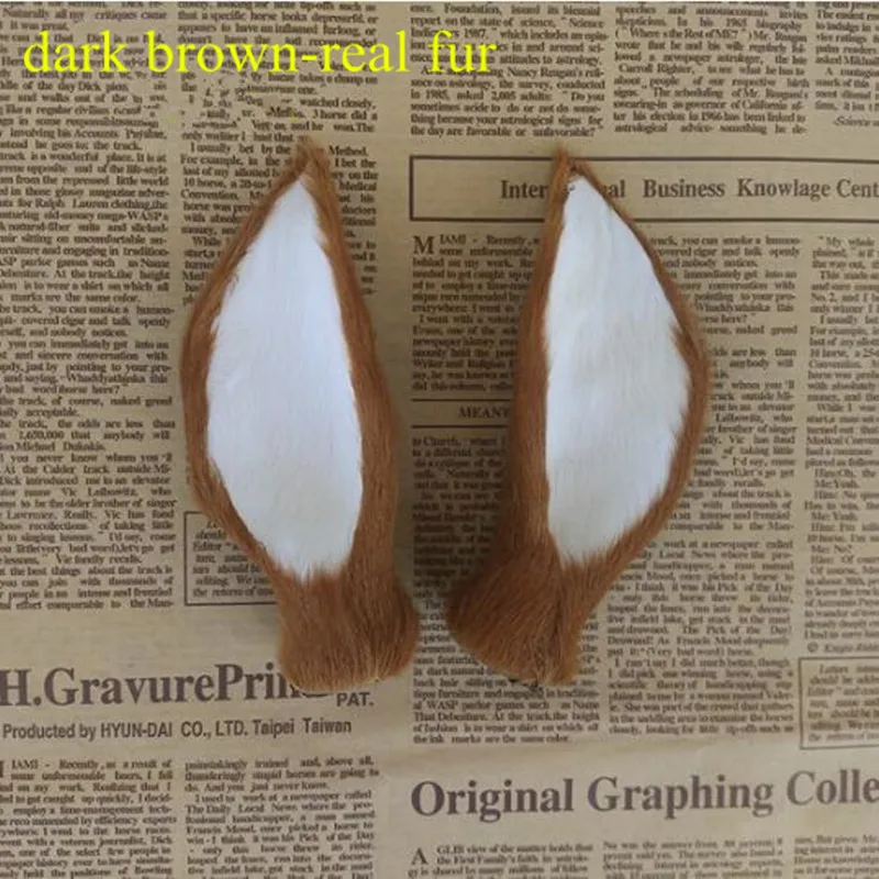 ZILIN Simulated Deer Ears Beautiful Deer Ears Creative DIY Material for Cosplay Headband  3 color for option