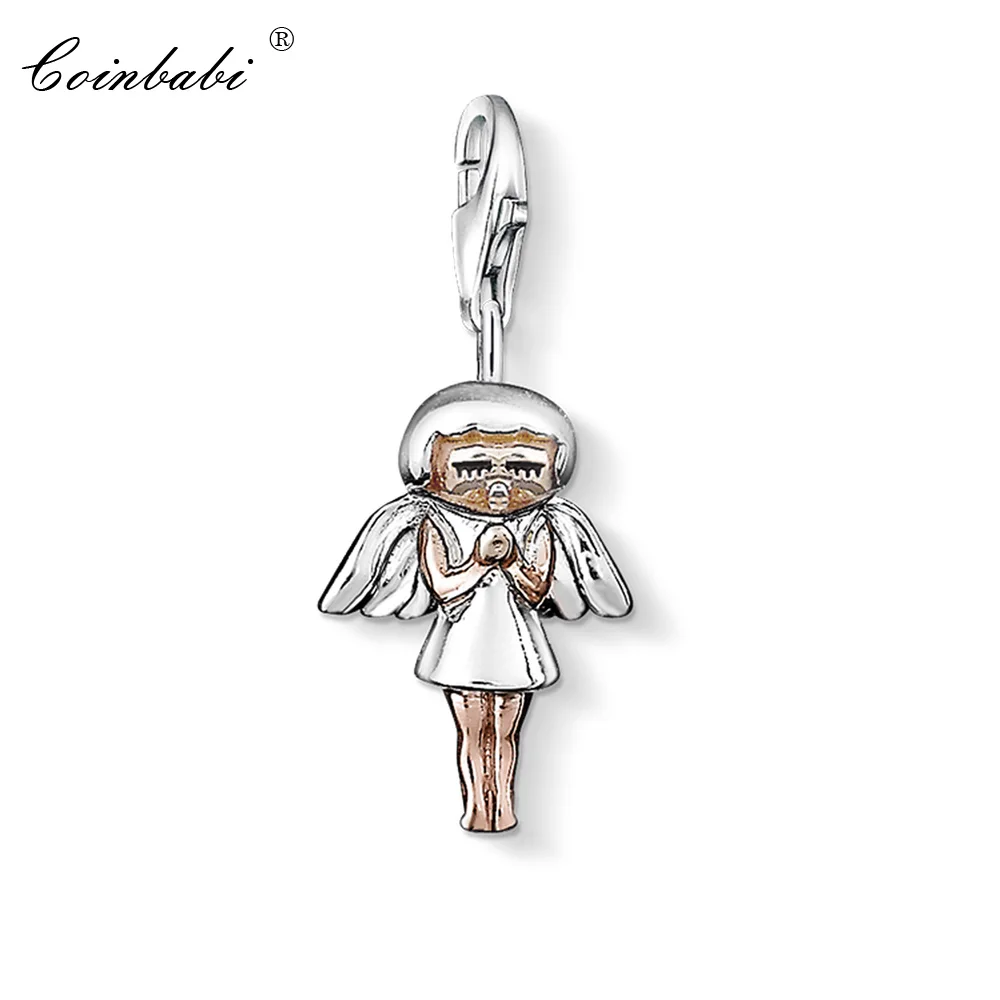 

Charm Pendant Angel ,2018 Fashion Jewelry Romantic Real Authentic 925 Sterling Silver Gift For Women Fit Bracelet