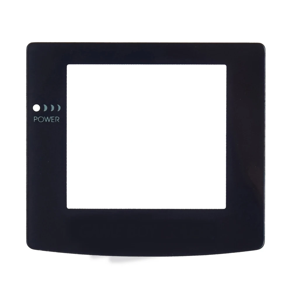 Lente de pantalla de cristal de plástico de alta calidad para Gameboy Color para Protector GBC con adhesivo