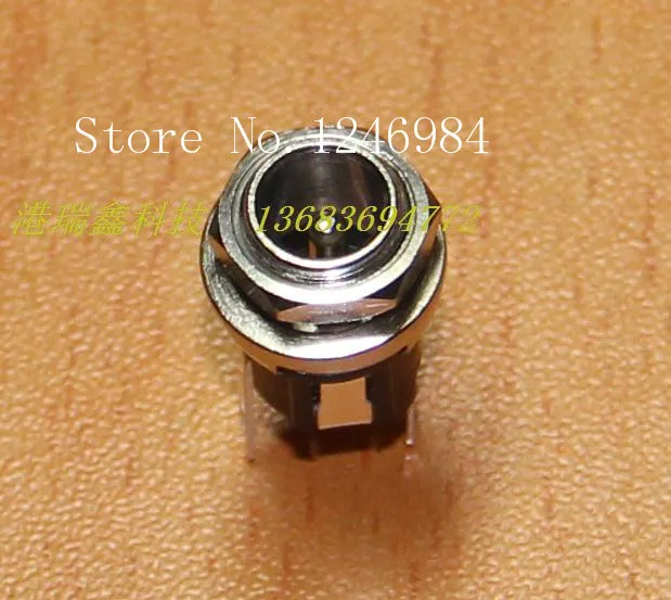 [SA]DC connector socket 2.0MM DC power outlet inside diameter circle M8 panel mounting DS-026B Hong Kong Ruixin GRX--100PCS/LOT