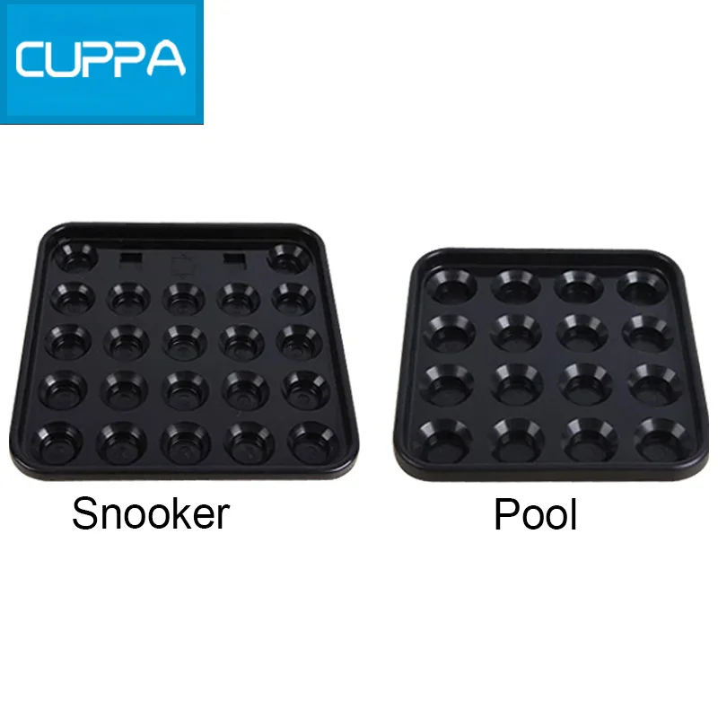 

New Cuppa Plastic 16 Holes 22 Holes Tray Pool Snooker Billiard Table Ball Storage Holder Black China