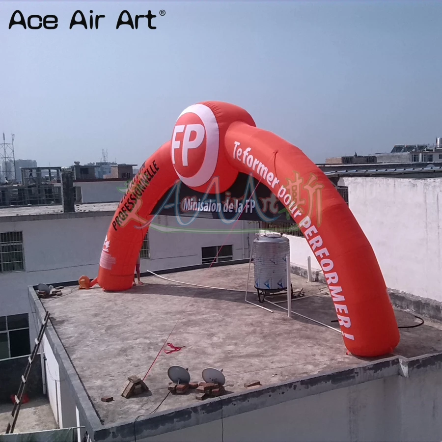 Enorme arco/mandíbulos de publicidade inflável redondo de 10m, porta de entrada de boas-vindas, promoção, doces oculares para a Alemanha