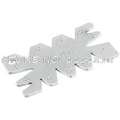 Metal Screw Cutting Gauge Measure Tool Silver Tone 10pcs