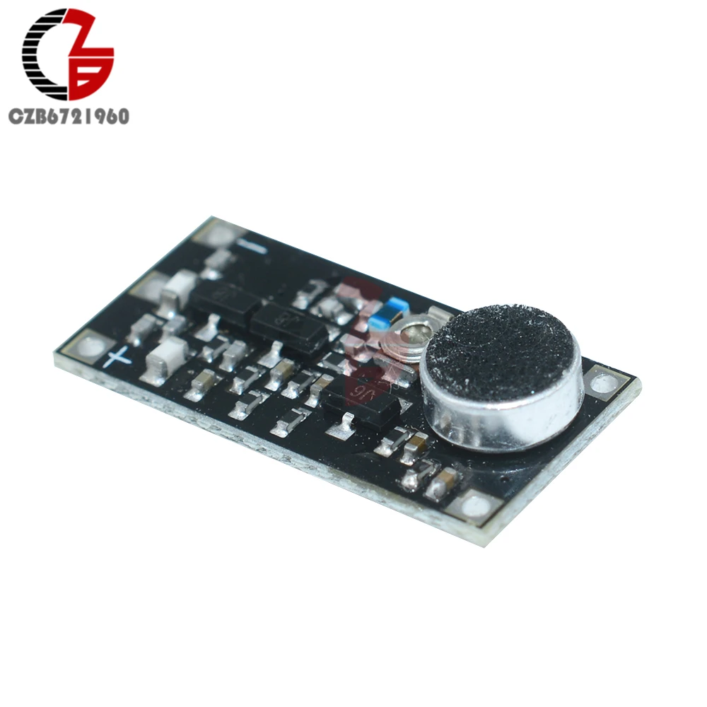 88-115MHz FM Transmitter Module Wireless Signal Generator Adjustable Capacitor DC 3V 100 Meters with Microphone for Arduino