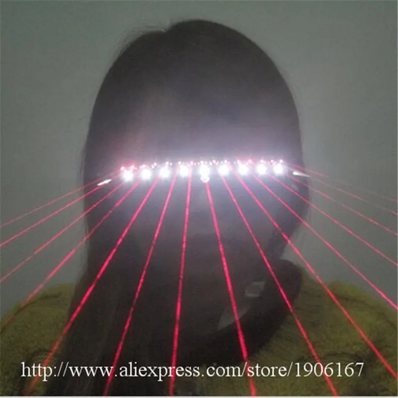 Led Luminous Red Laser Show Glasses Party  Laserman Glasses Christmas Halloween Party KTV Nightclub Glasses