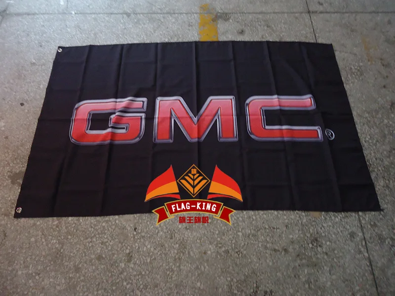 

GMC Business trip car flag,Global Manufacturer Certificate banner,90*150CM, racing car flagking polyster