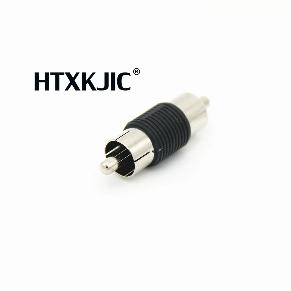 10pcs RCA male to RCA male jack adapter  AV adapter  for cctv camera Drop shipping