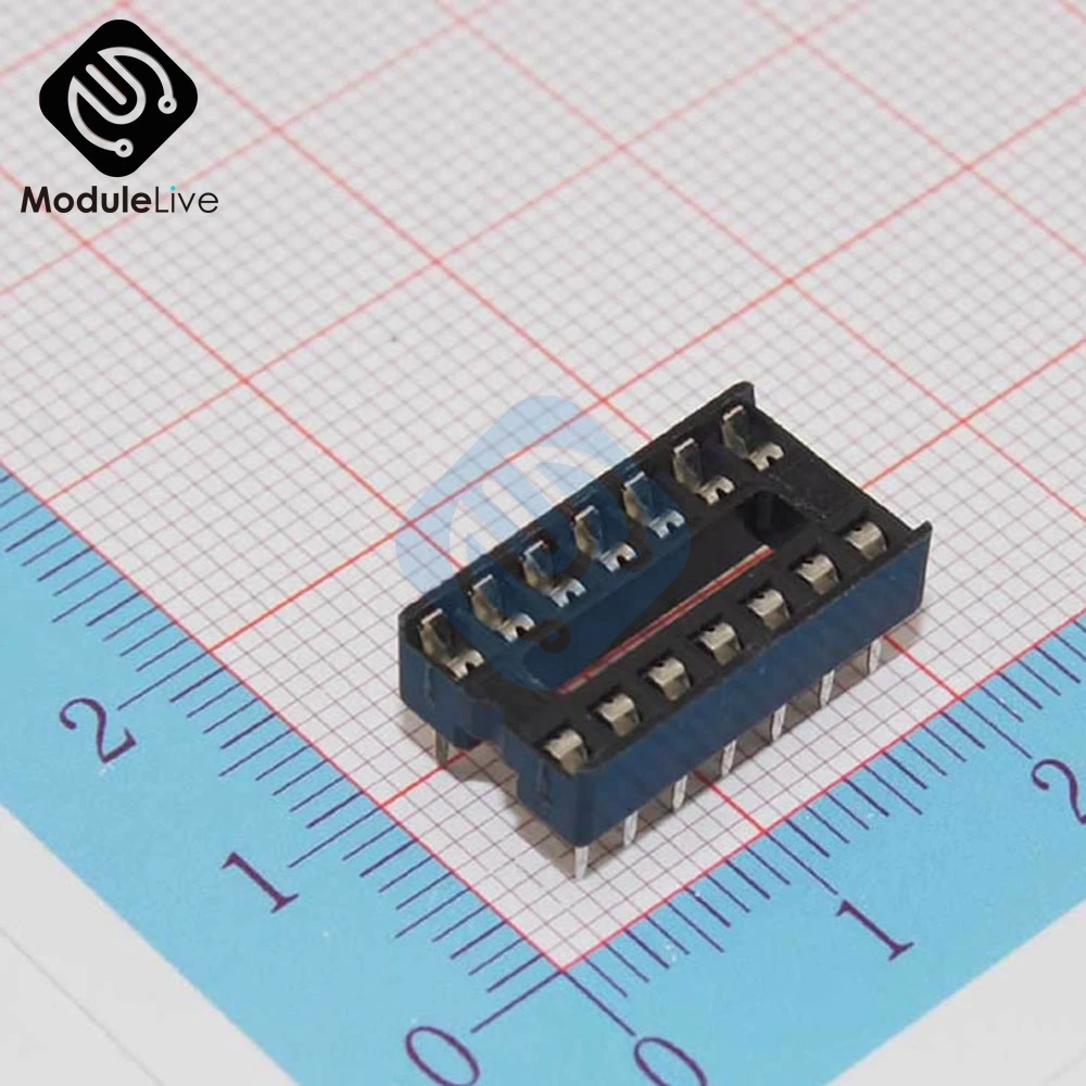 10pcs DIP 14 pins IC Socket Adaptor Adapter Solder Type Socket DIP-14