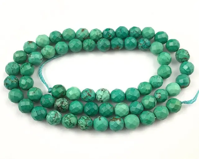 Wholesale Green Turquoise Magnesite Beads,Faceted Round Stone Beads 4mm 6mm 8mm 10m 12mm 15.5