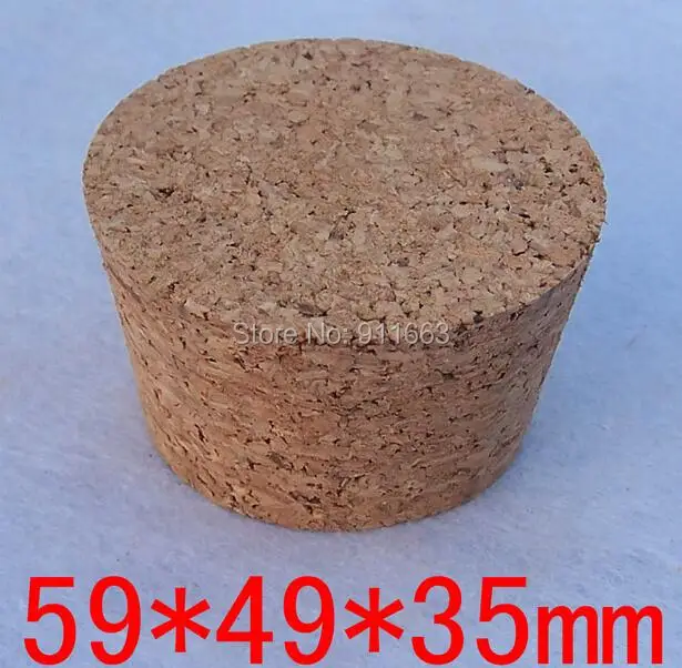 59mm* 49mm* 35mm size, 10pcs/lot! soft cork stopper for glass bottles,stopper,bung,wooden plug etc.