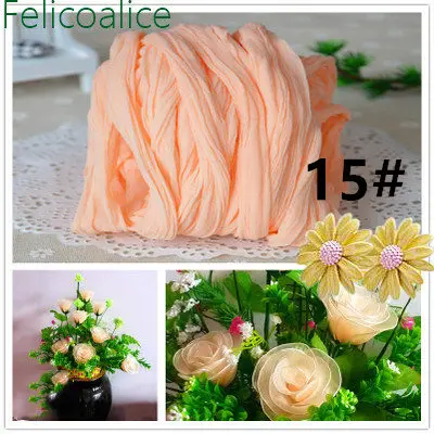 5pcs Nylon Stocking Flower Material Handmade Accessory