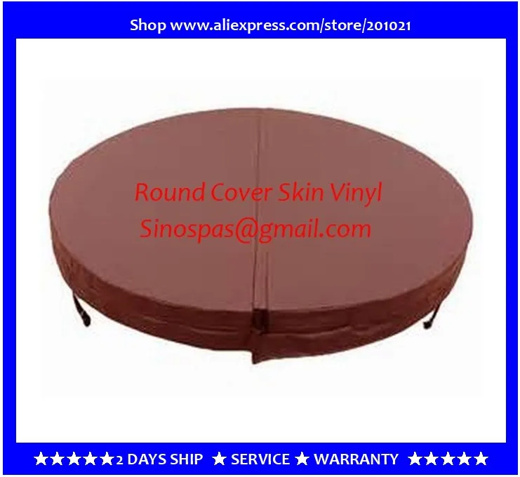 Diameter 1650mm 10cm thickness Round hot tub cover leather can do any other size