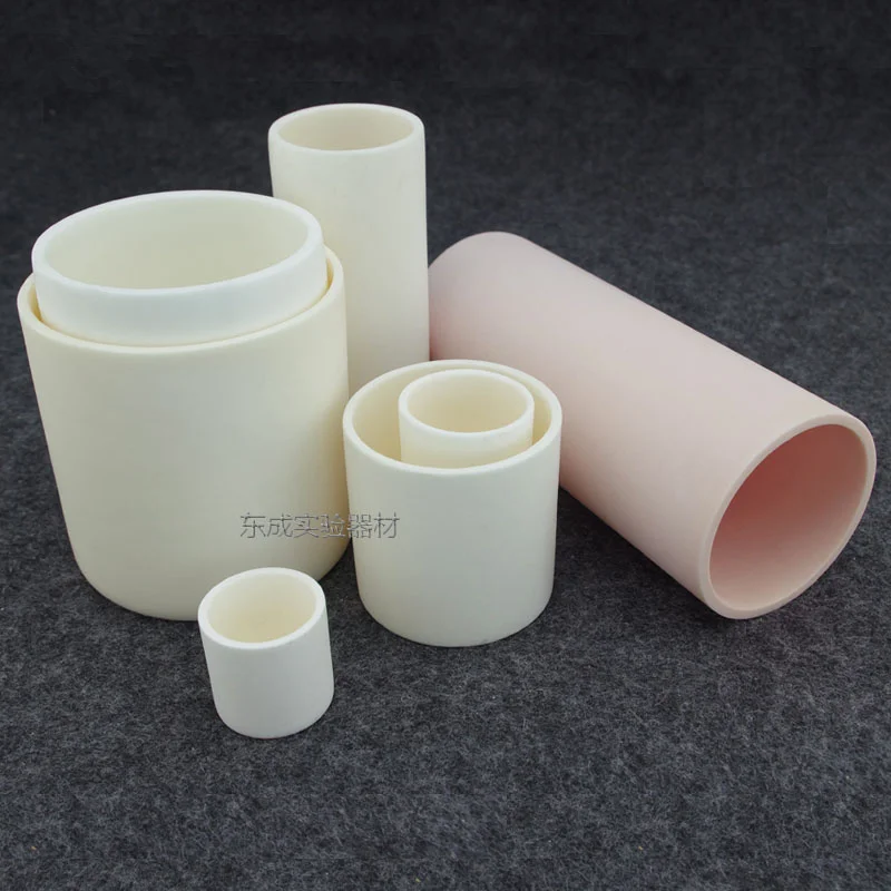 99% Alumina Corundum crucible  Cylindrical crucible High temperature 1600 degrees