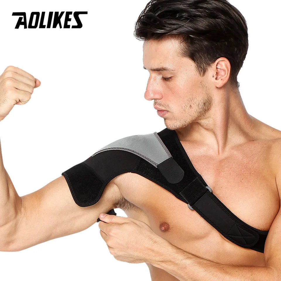 AOLIKES 1PCS Back Support Adjustable Bandage Protector Reinforced Functional-training-equipment Single Shoulder Strap