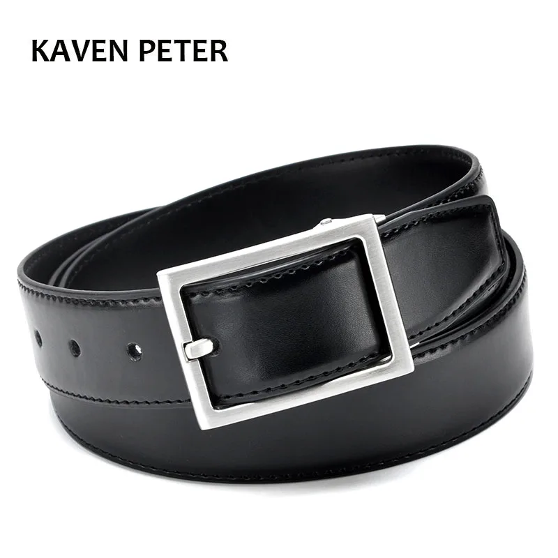 Männer Gürtel Gold Metall Echtem Leder Herren Luxus Strap Männlich Gürtel Formalen männer Hosen Gürtel Cintos Masculinos Ceinture Homme