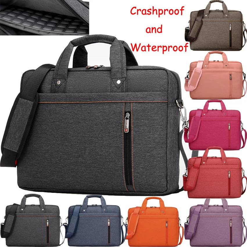 12 13 14 15 17 Inch Waterproof Nylon Computer Laptop Notebook Tablet Bag Bags Case sleeve Messenger Shoulder unisex men women