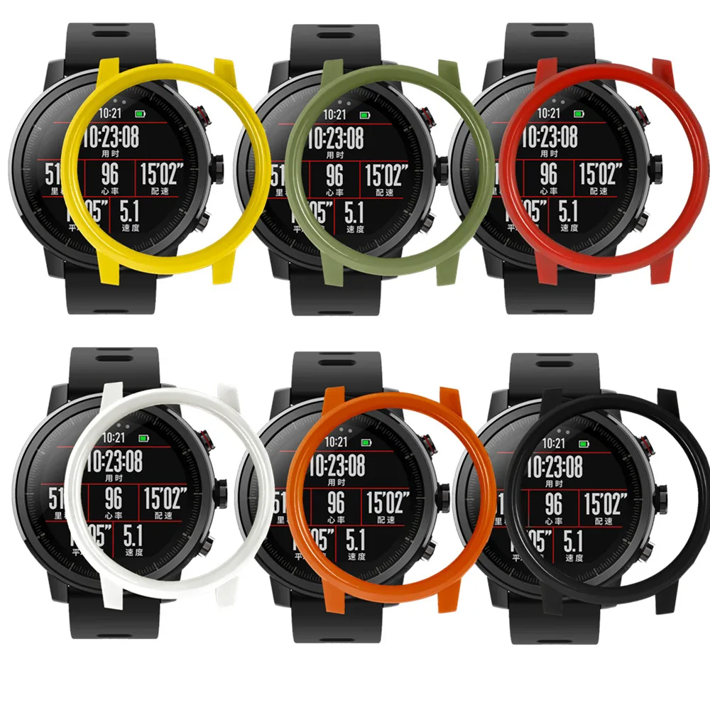 PC protective case cover for xiaomi huami new 2 2S stratos watch protector colorful smart watch protect shell for new 2