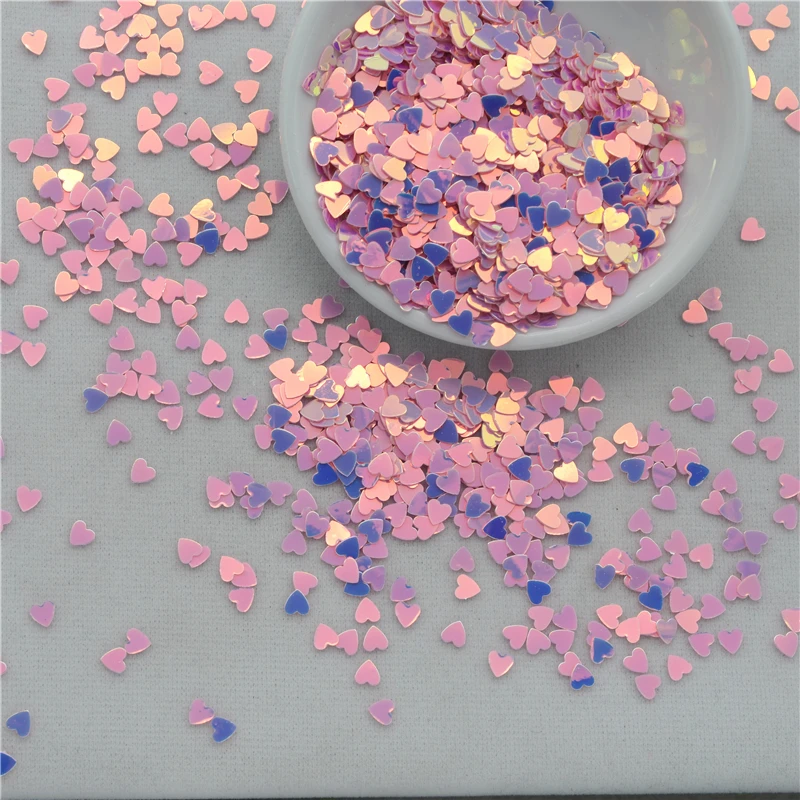 

500g/lot 3/4/6mm Brilliant Heart PVC Loose Sequins Paillettes for Nails Art ,wedding decoration confetti,Make up Accessories