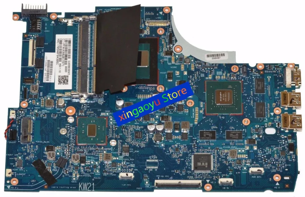 829210-001 For HP 15-Q473CL 15-Q493CL 15-Q Laptop Motherboard W/ I7-6700HQ CPU N16P-GT-A2 GTX950M 4GB GPU DDR4 100% Test OK