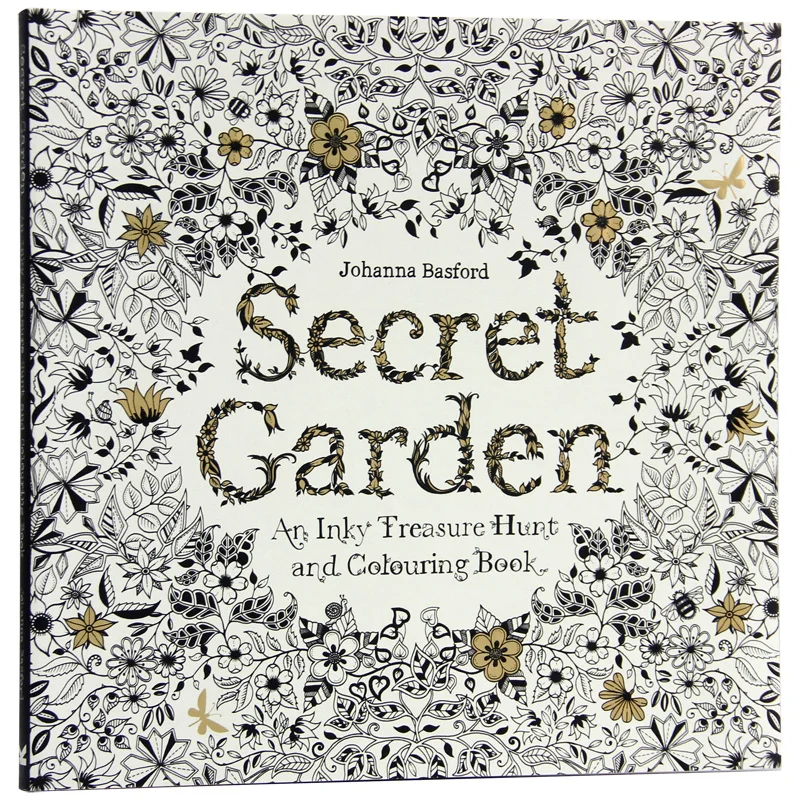 96 Pages English Secret Garden Coloring Books for s Kids Relieve Stress Kill Time Graffiti Painting Book Libros