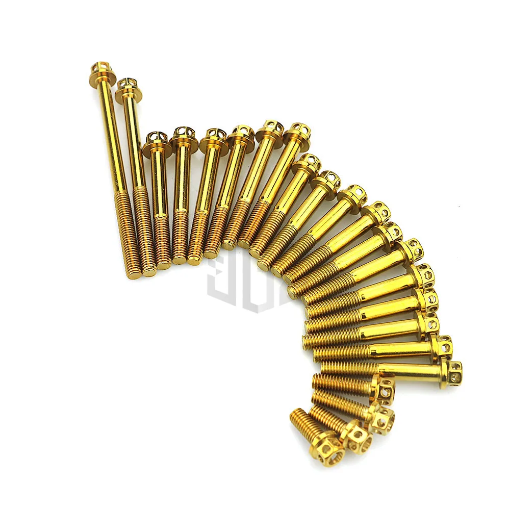 Motorcycle Stainless Steel Crankcase Engine Screws Nut Bolt Cap Cover For YAMAHA Exciter 150 Y15ZR LC150 SNIPER150 Accessories