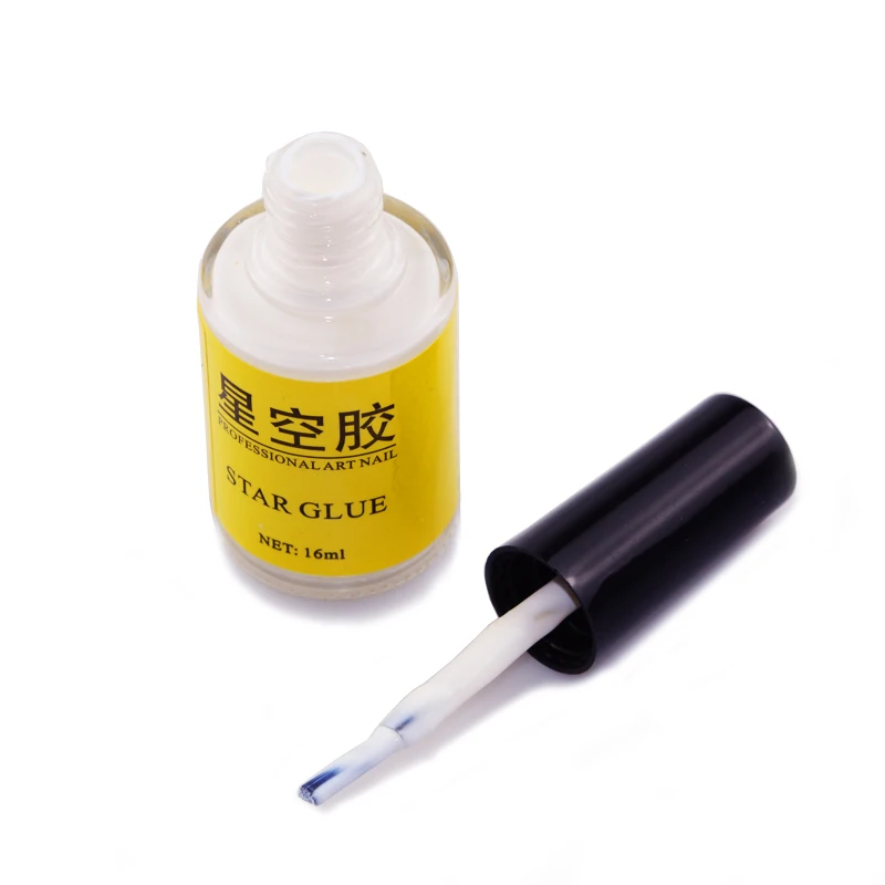 15 ml schnell trocknender Nagelkunstkleber für Folienaufkleber, selbstklebender Sternkleber, Maniküre-Dekoration, Werkzeug, Transferspitzen, Zubehör – Detail 3