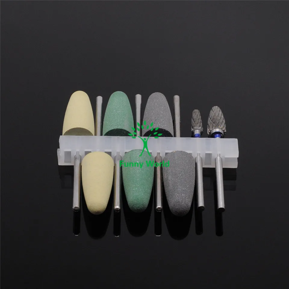 

8pcs HP Dental Resin Base Acrylic Polishing Burs Drill Polisher Rotary