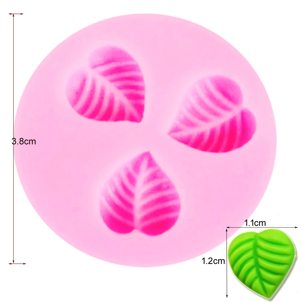 Rose leaves Silicone Kitchen Molds for Handicrafts Fondant Sweets Cookie Baking Supplies Table Decorations Pastry Party Accessor