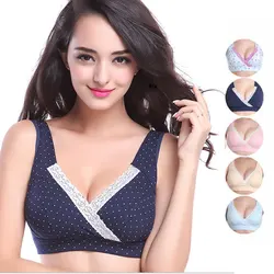 Cotone Maternità & Reggiseno Allattamento Gravidanza Delle Donne Set di Biancheria Intima per Le Donne Allattamento Al Seno In Gravidanza Madre Vestiti Filo di Trasporto del Reggiseno di Sonno