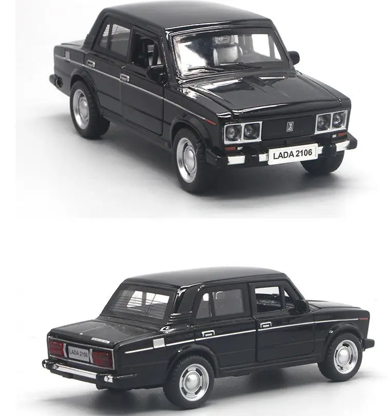 Hot sale,Retro russian lada car,high simulation 1:32 alloy pull back LADA model,4 open door,Russian car toys,free shipping