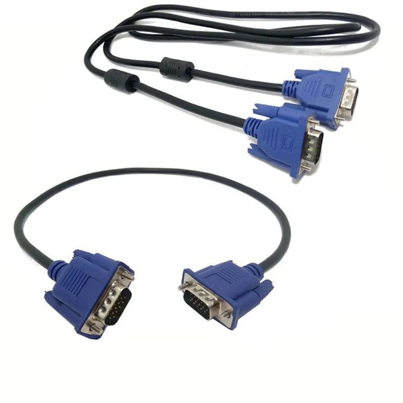 

VGA Cable Male to MaleBraided Shielding High Premium HDTV VGA computer tv display signal cable 0.3m/0.5m/1.2m/3m