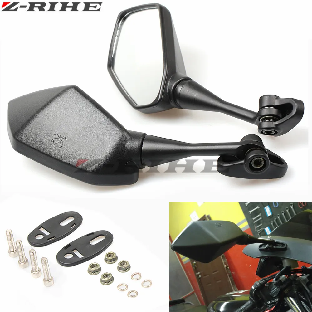 

2 Pieces/Pair Motorcycle Rear View Mirror Racing Sport Bike Back Side Mirrors For Kawasaki Ninja 300 EX300 Z300 NINJA Z250 1000