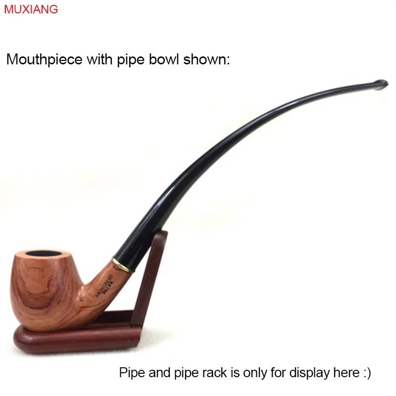 MUXIANG Acryl Lezen Pijp Mondstuk Gebogen Lange Steel 9mm Activeren Carbon Filter Pijp Mondstuk be0044