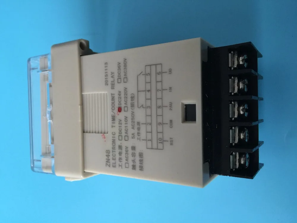 Ditigal Time Relay Counter ZN48 Universal DC12V DC24V AC22V AC380V intelligent double digital Relays